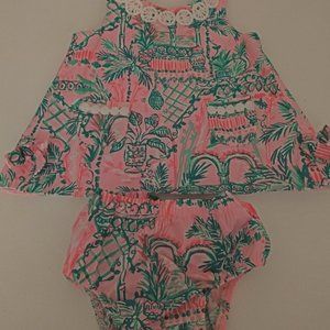 Lilly Pulitzer - Mandevilla Baby Dress - EUC - Size 3-6 months